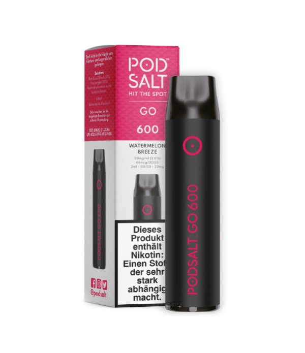 Pod Salt Go 600 Einweg E-Zigarette Watermelon Ice