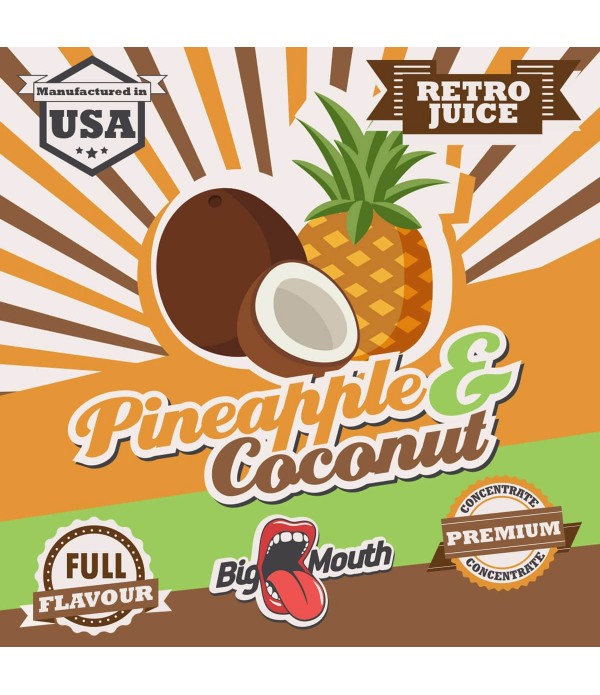 Pineapple & Coconut Aroma Retro Juice Big Mout...