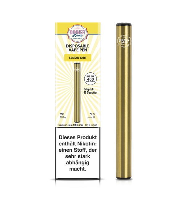 Dinner Lady Disposable Vape Pen Lemon Tart