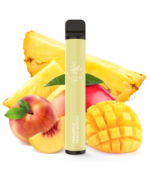 Elf Bar 600 Disposable E-Zigarette Pineapple Peach...