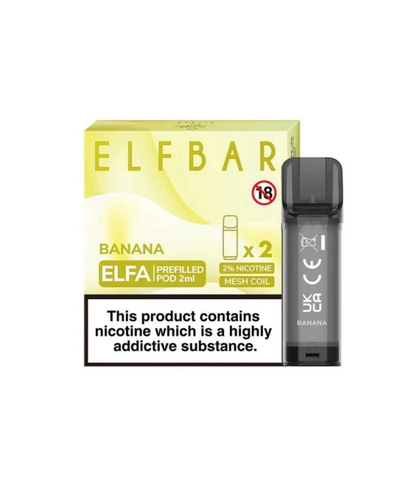 Banana Prefilled Ersatz Pod ELFA Elf Bar