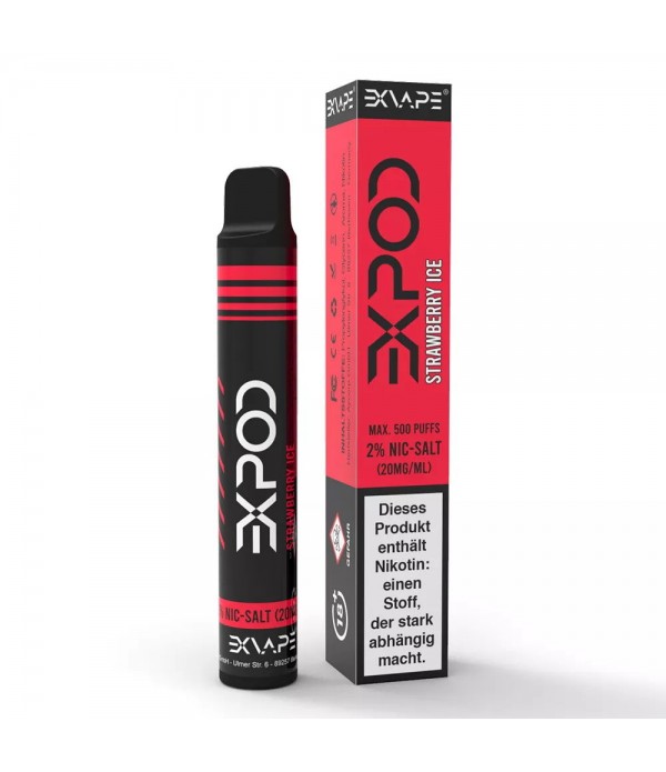 eXvape Expod Disposable E-Zigarette Strawberry Ice