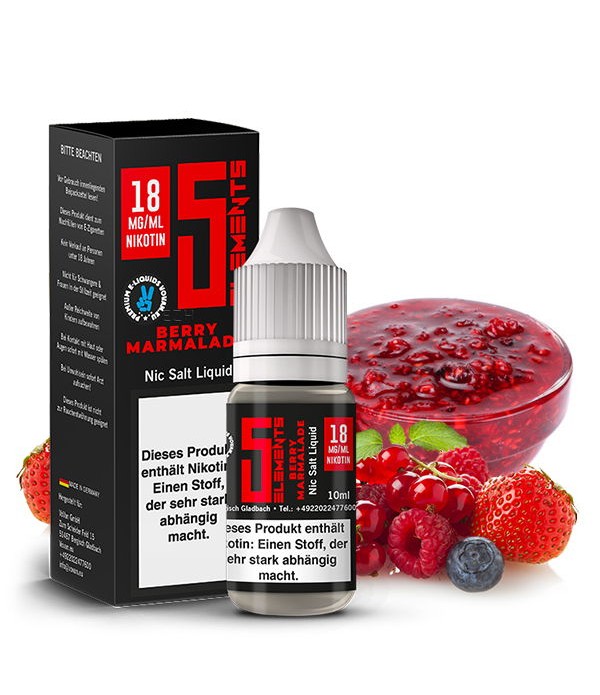 Berry Marmelade Nikotinsalz Liquid 5 Elements