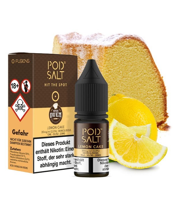 Lemon Cake - Vapers Oven - Nikotinsalz Liquid Pod ...