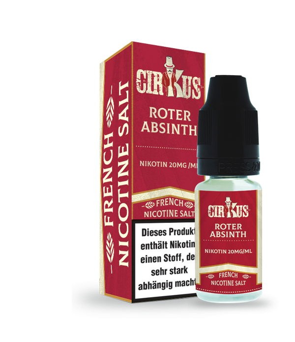 Roter Absinth Nikotin Salz Liquid Authentic CirKus