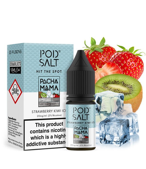 Pacha Mama Strawberry Kiwi Ice Liquid Pod Salt Fus...