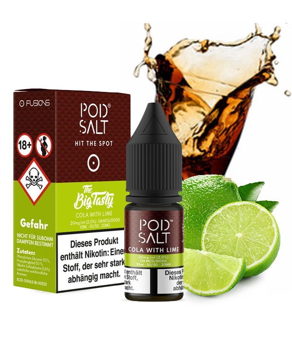 Cola with Lime - Big Tasty - Nikotinsalz Liquid Po...