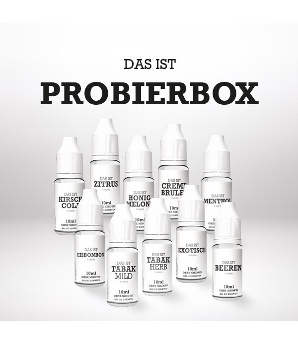 Liquid Probierbox Das ist Dampfen