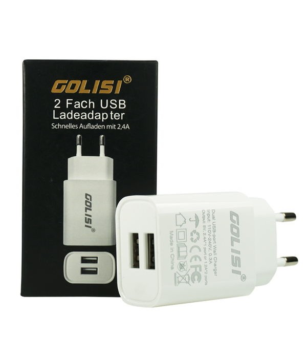 Golisi Steckdosenadapter 2 x USB